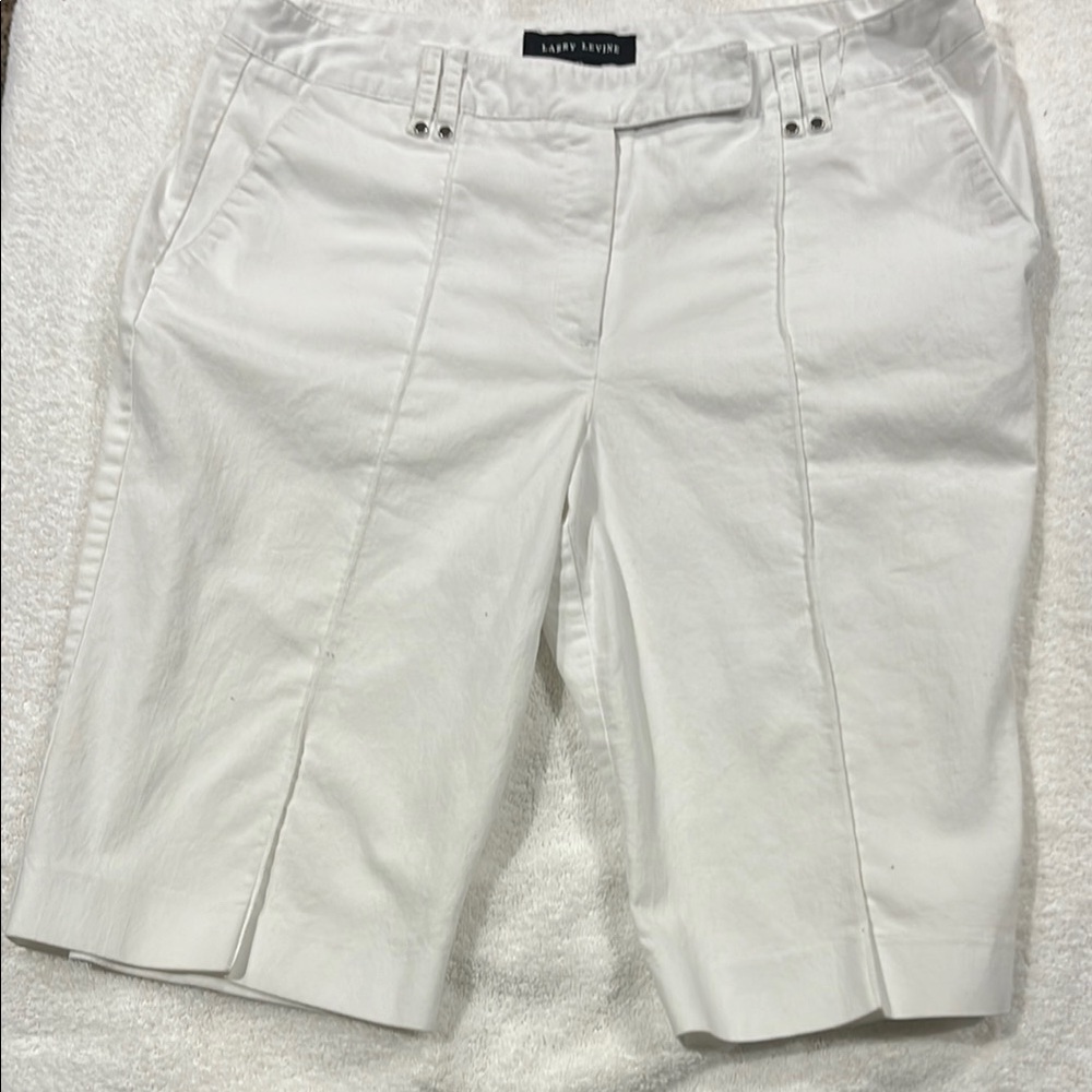Larry Levine Women's White Shorts